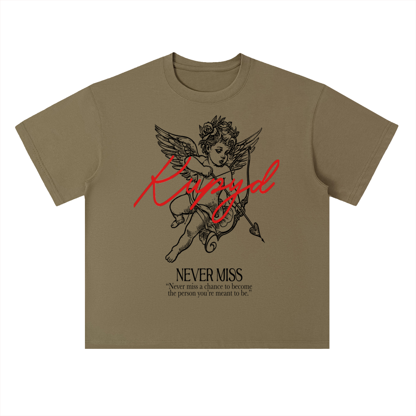 Heavyweight Drop Shoulder Cotton T-Shirt